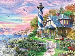 Pintoo puzzle 1200 pieces: D. Davison. The lighthouse House