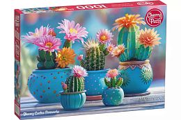 Cherry Pazzi Puzzle 1000 pieces: Flowering Cacti