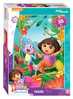 Puzzle Step 35 details: Dora the Explorer (Nickelodeon)