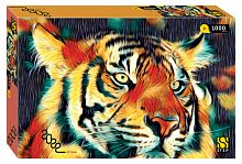 Step puzzle 1000 pieces: Tiger (Symbol of the Year)