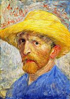 Enjoy 1000 pieces puzzle: Vincent Van Gogh. Self-portrait in a straw hat
