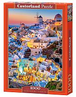 Jigsaw puzzle 1000 pieces Castorland: the Lights of Santorini