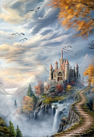 Wooden puzzle with 1000 PREMIUM parts. A fabulous world. The road to the castle