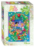 A set of puzzles for children 10 pieces of 54 pieces: Favorite fairy tales