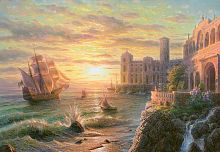 Freys 500-piece puzzle: Sunset over the sea