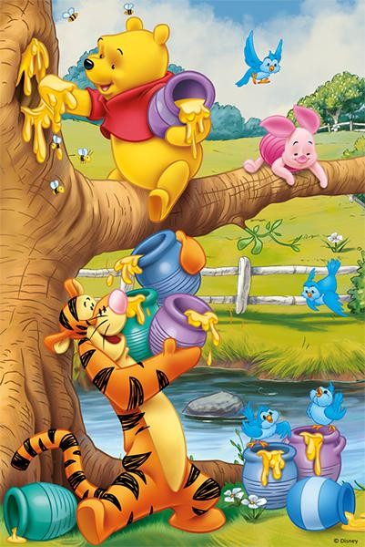 Trefl puzzle 60 pieces: Winnie the Pooh with honey TR17264