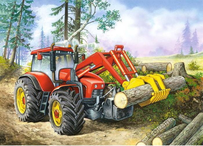 Puzzle Castorland 60 parts of: Tractor В-06366