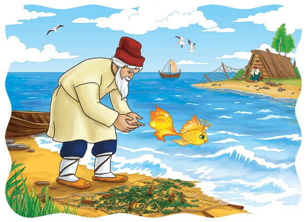 Jigsaw puzzle Castorland 30 pieces: the Tale of the fisherman and the fish B-PU 3405