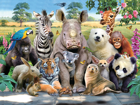 Prime 3D puzzle 500 items: Exotic wildlife 10009..