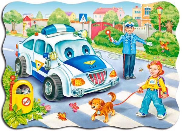 Jigsaw puzzle Castorland 30 pieces: the Road to school В-03204