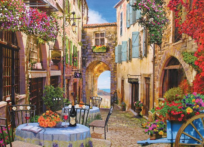 Cobble Hill puzzle 1000 pieces: French town 80079