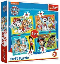 Trefl Puzzle 12#15#20#24 Details: Puppy Patrol Team