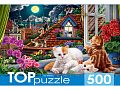 Раздел анонс: Пазл TOP Puzzle 500 деталей: Котята на крыше (П500-0734)