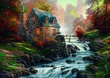 Jigsaw puzzle 1,000 pieces Schmidt: the Old mill. Thomas Kinkade