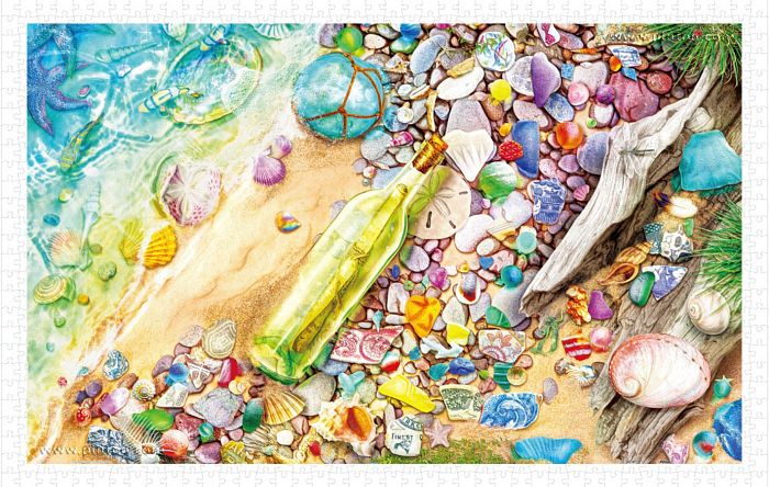 Pintoo 1000 Pieces Puzzle: Amy Stewart. Bottle of wishes on the beach Н2422