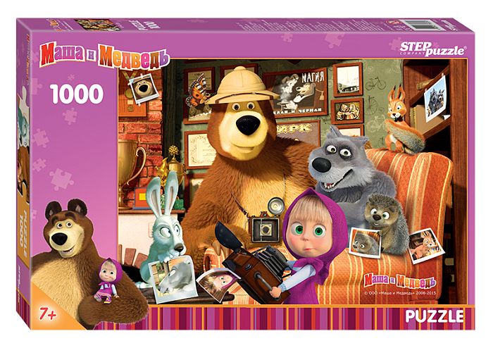 Step puzzle 1000 pieces: Masha and the Bear 79605
