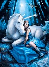 Clementoni puzzle 1000 pieces: the Unicorn. The full moon