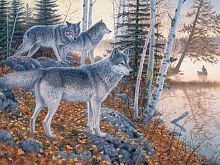 Cobble Hill puzzle 1000 pieces: the Wolves at the edge of the