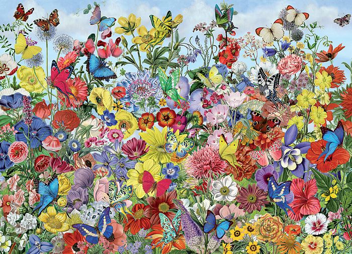 Cobble Hill puzzle 1000 pieces: Butterflies in colors 80032