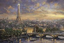 Schmidt puzzle 1000 pieces, Thomas kinkade. The city of love Paris