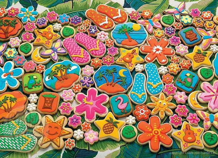 Cobble Hill Puzzle 1000 pieces: Tropical Cookies 80330