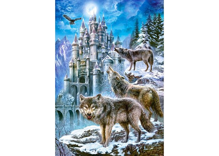 Puzzle Castorland 1500 parts: Wolves and castle C-151141