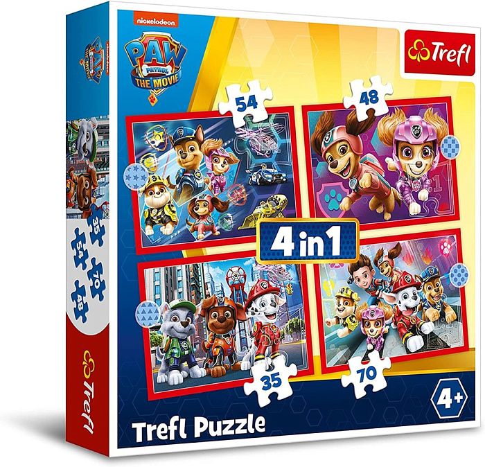 Puzzle Trefl 35#48#54#70 details: Puppy patrol in the city TR34374