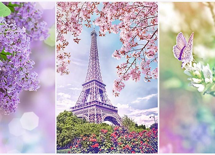 Puzzle Trefl 1000 pieces: Spring in Paris. Romance TR10409