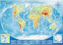 Trefl puzzle 4000 pieces: Large Physical map of the World