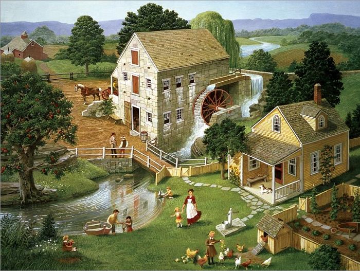Puzzle Cobble Hill 500 items: Water mill 52066/85024