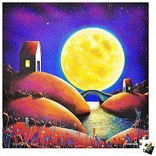Pintoo Puzzle 256 pieces: Golden Moon in the river