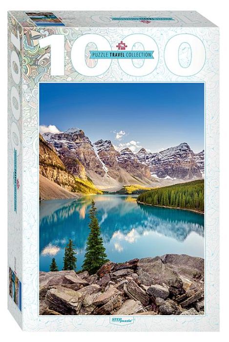 Puzzle Step 1000 parts: Lake in the mountains 79120