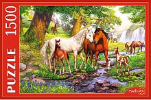Puzzle Red Cat 1500 details: Valley of horses