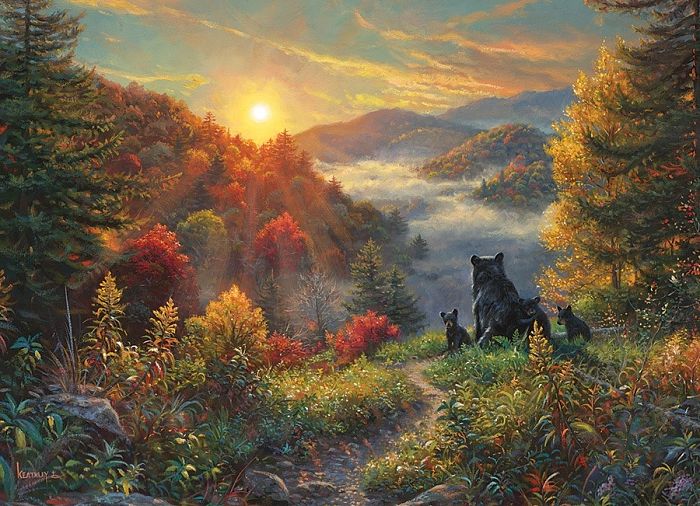 Cobble Hill puzzle 1000 pieces: sunrise in the mountains 80001