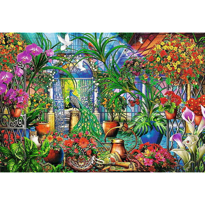 Trefl Puzzle 1500 details: The Mysterious Garden TR26188