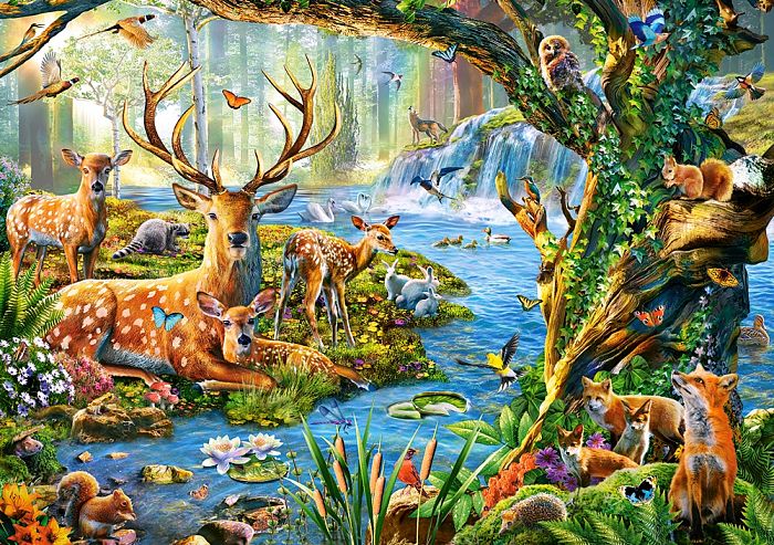Puzzle Castorland 500 items: Forest life B-52929