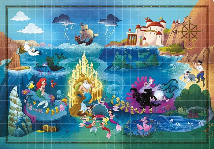 Puzzle Clementoni 1000 pieces: The Little Mermaid 39664