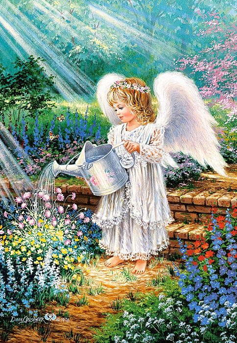 Puzzle Castorland 1000 pieces: the angel in the garden C-103881