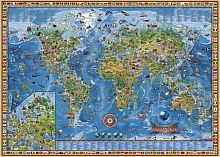 Puzzle Heye 2000 details: Geographical map of the Earth