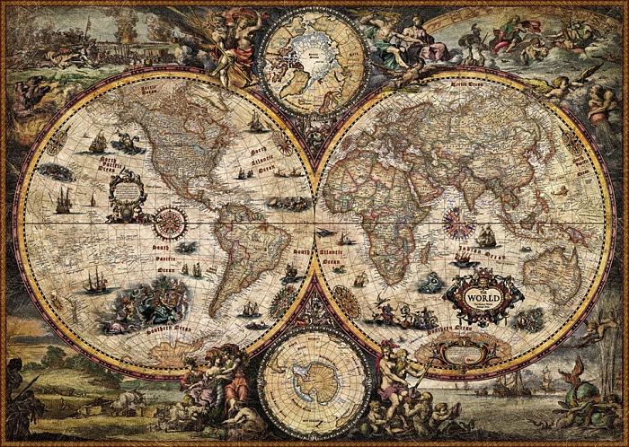 Puzzle Heye 2000 details: Historical map 29666