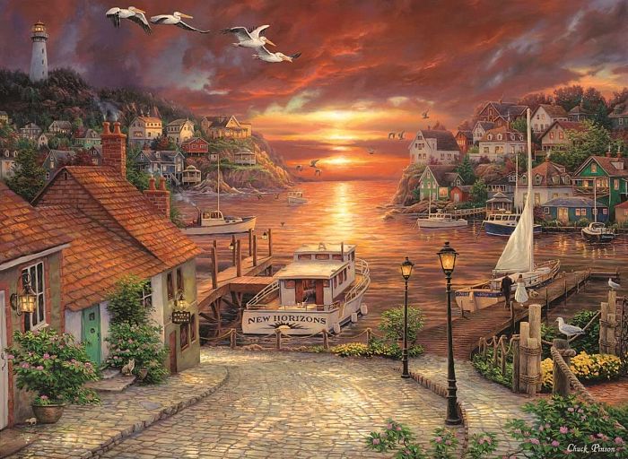 Anatolian jigsaw puzzle 1500 pieces: the Road to the sunset ANA.4522