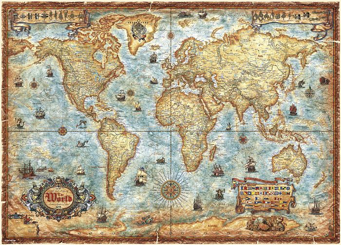 Puzzle Heye 2000 details: Old map 29845