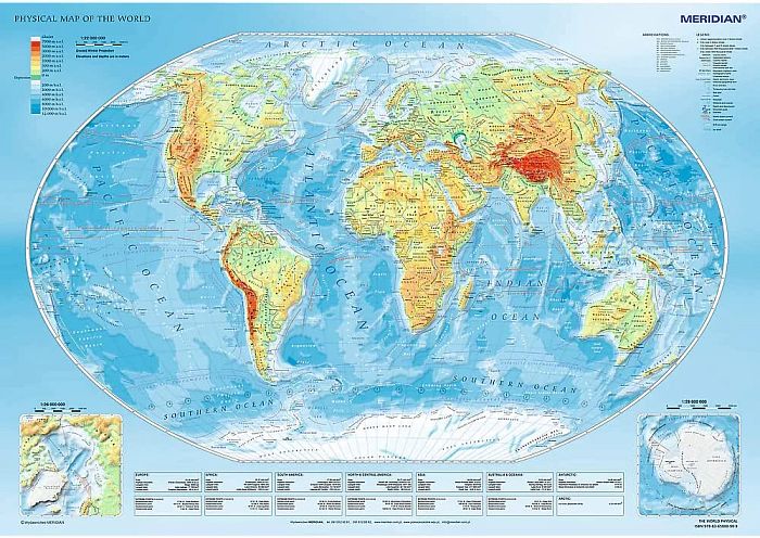 Puzzle Trefl 1000 pieces: the Physical map of the world TR10463
