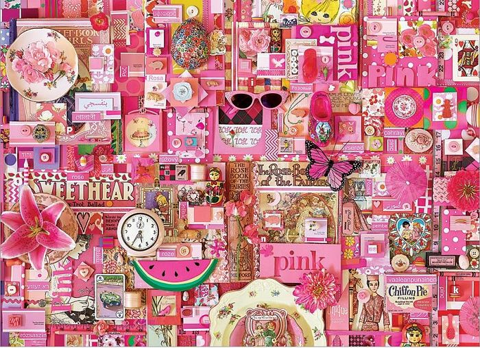 Cobble Hill puzzle 1000 pieces: Pink 51860/80145