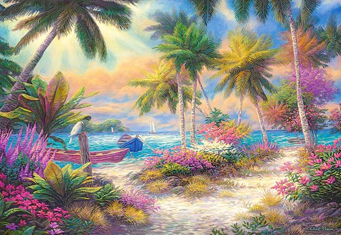 Puzzle Castorland 1000 pieces: Isle of palms C-103942