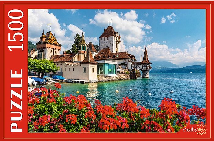 Puzzle Red Cat 1500 details: A picturesque palace on the water КБ1500-2651