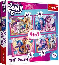 Puzzle Trefl 35#48#54#70 Details: Colorful Ponies