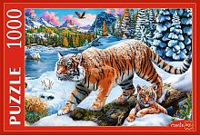 Puzzle Red Cat 1000 pieces: Winter Tigers