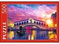 Раздел анонс: Пазл Рыжий Кот 500 деталей: Италия. Вид на мост Риальто (ШТП500-7128)