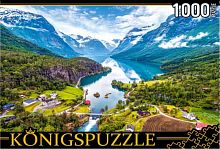 Konigspuzzle Puzzle 1000 pieces: Fjords of Norway
